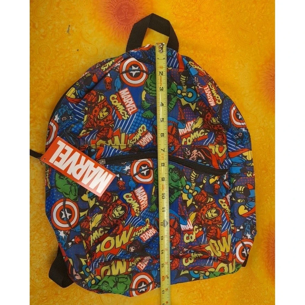 NEW Marvel SuperHero Backpack‎ IronMan Hulk Cpt America Thor Spiderman 16